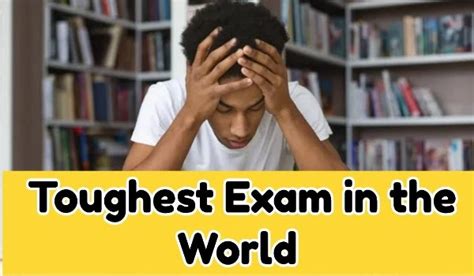 world hard test ezam|toughest medical exam in world.